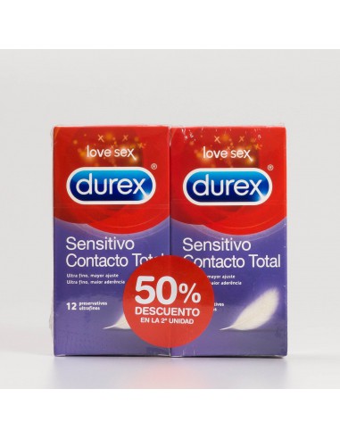 DUREX SENSITIVO CONTACTO TOTAL 12UNIX 2