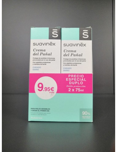 SUAVINEX CREMA PAÑAL DUPLO 2X75ML