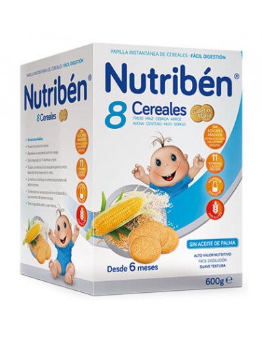 NUTRIBEN 8 CEREALES GALLETAS MARIA 600 G