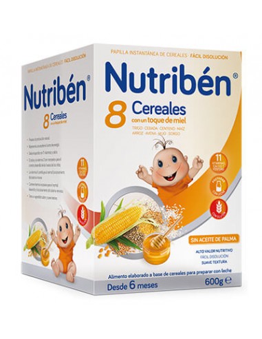 NUTRIBEN 8 CEREALES MIEL 600 G