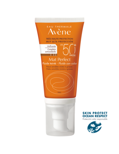 AVENE SOLAR MAT PERFECT SPF 50+ COLOR 50ML