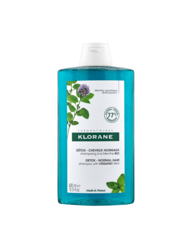 KLORANE CHAMPU A LA MENTA BIO 1 ENVASE 400 ML