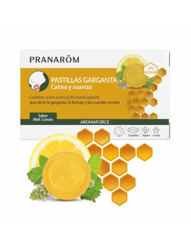 PRANAROM AROMAFORCE GARGANTA 21 PASTILLAS