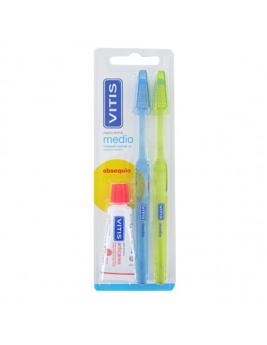 VITIS MEDIO DUPLO CEPILLO DENTAL ADULTO