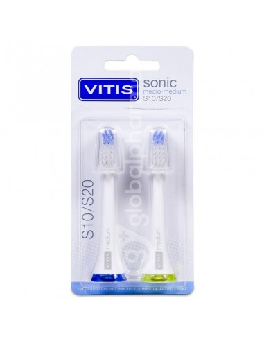 VITIS RECAMBIO CEPILLO ELEC SONIC S10/S20 MED