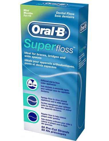 SUPER FLOSS ORAL-B 50 U.I..